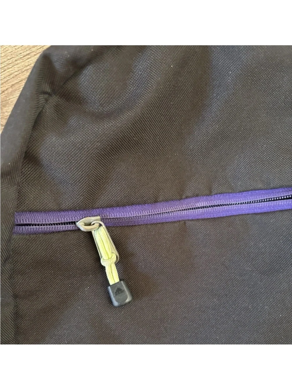 Adidas Black Purple Green Laptop Backpack Athletic School Bag - Picture 8 of 8